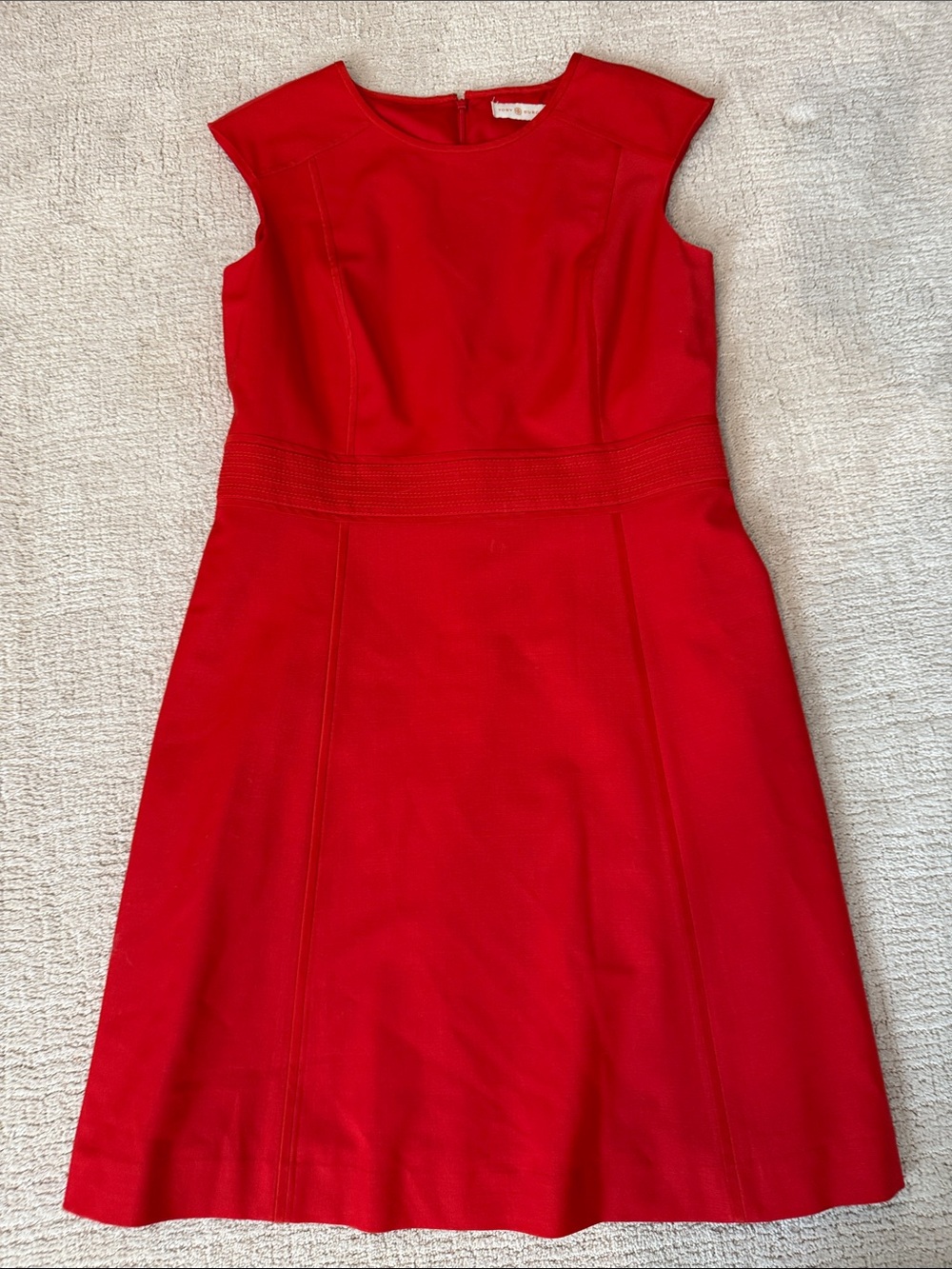 Tory Burch Bold Red Sleeveless Dress